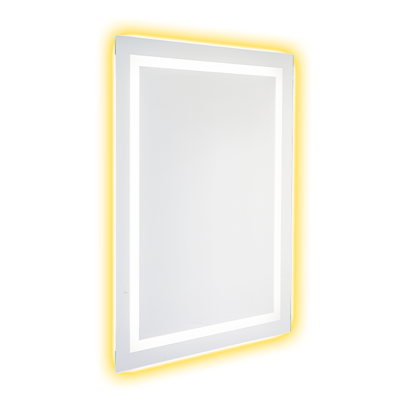 Alumiinirunkoinen LED Smart Dimming huurtumista poistava taustavalaistu kylpyhuonepeili
